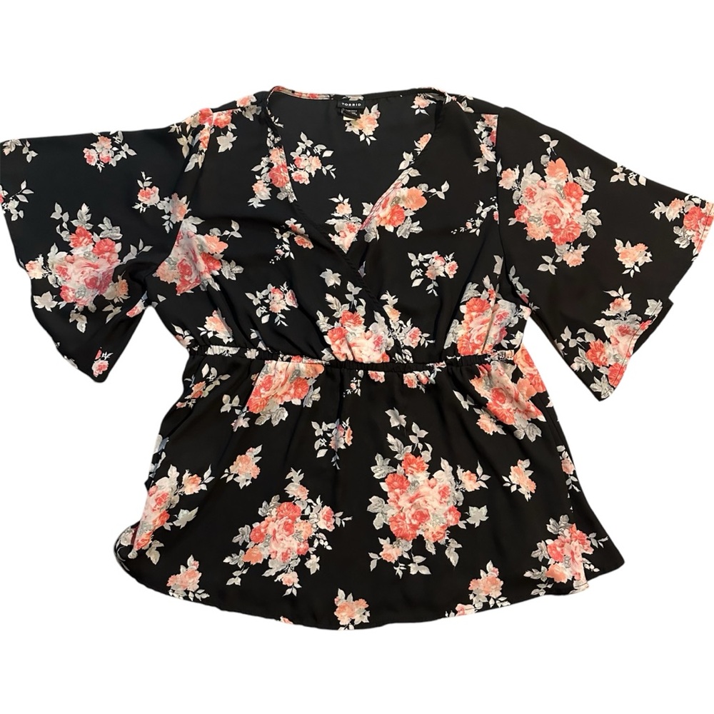 Torrid V neck blouse